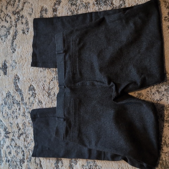 BetaBrand Straight Leg Classic Dress Pants - Petite Medium Grey academia - Picture 3 of 3